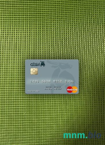 Palau bank of Guam mastercard  wygląd fotograficzny skan PSD + zdjęcie